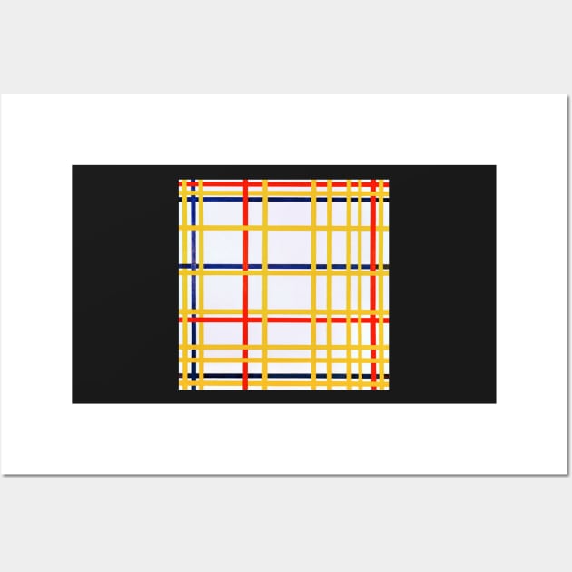 New York City by Mondrian Wall Art by MurellosArt